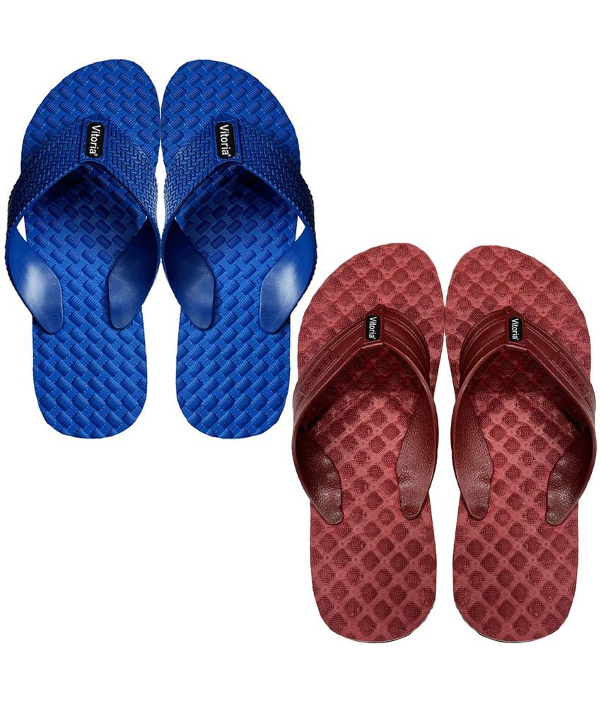     			vitoria Maroon Men's Thong Flip Flop