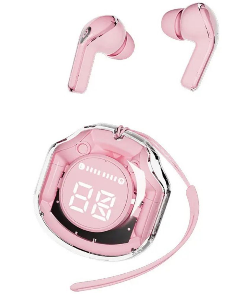     			COREGENIX Ultrapodspro Bluetooth True Wireless (TWS) In Ear 8 Hours Playback Low Latency,Powerfull bass IPX4(Splash & Sweat Proof) Pink