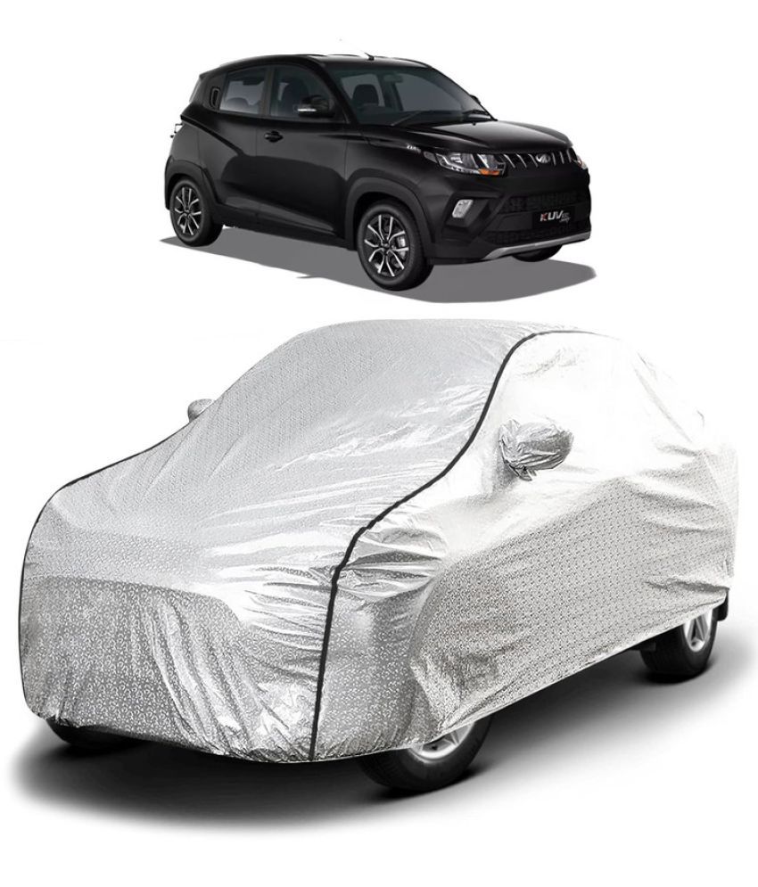     			GOLDKARTZ Car Body Cover for Mahindra All Car Models With Mirror Pocket ( Pack of 1 ) , Silver