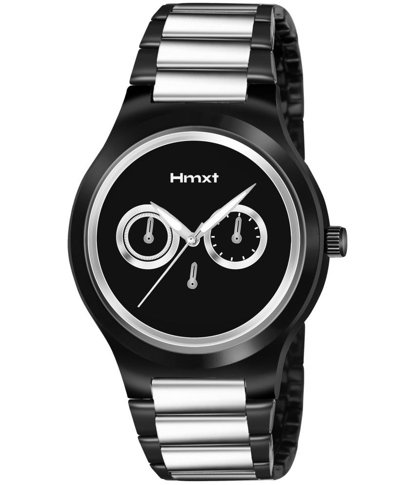     			HMXT Silver Stainless Steel Analog Men's Watch