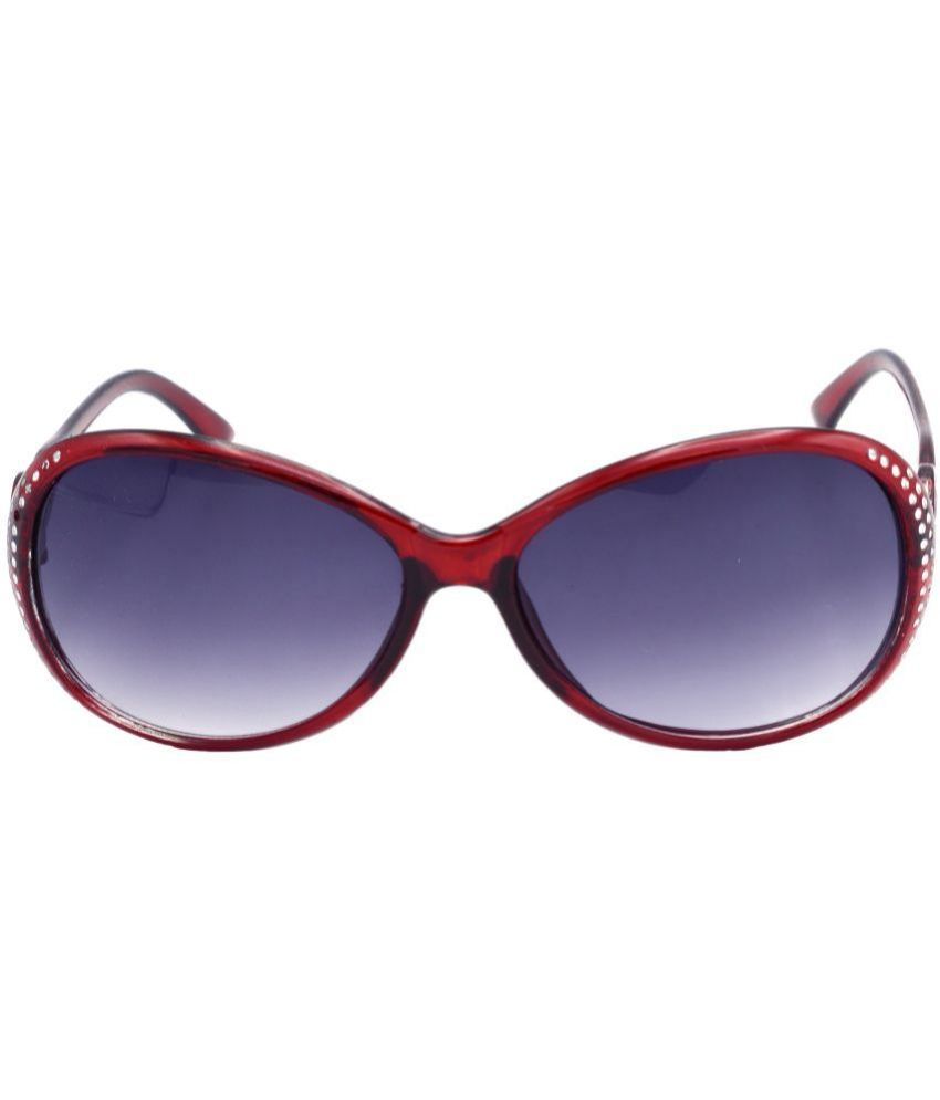     			Hrinkar Red Oval Sunglasses ( Pack of 1 )
