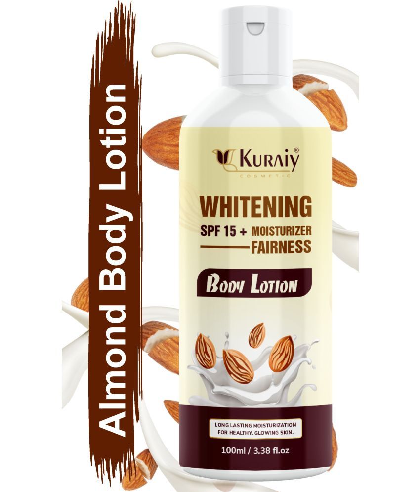     			KURAIY Almond Body Lotion for Body Milk with Almond Oil & Vitamin E For Men & Women (100 ml)