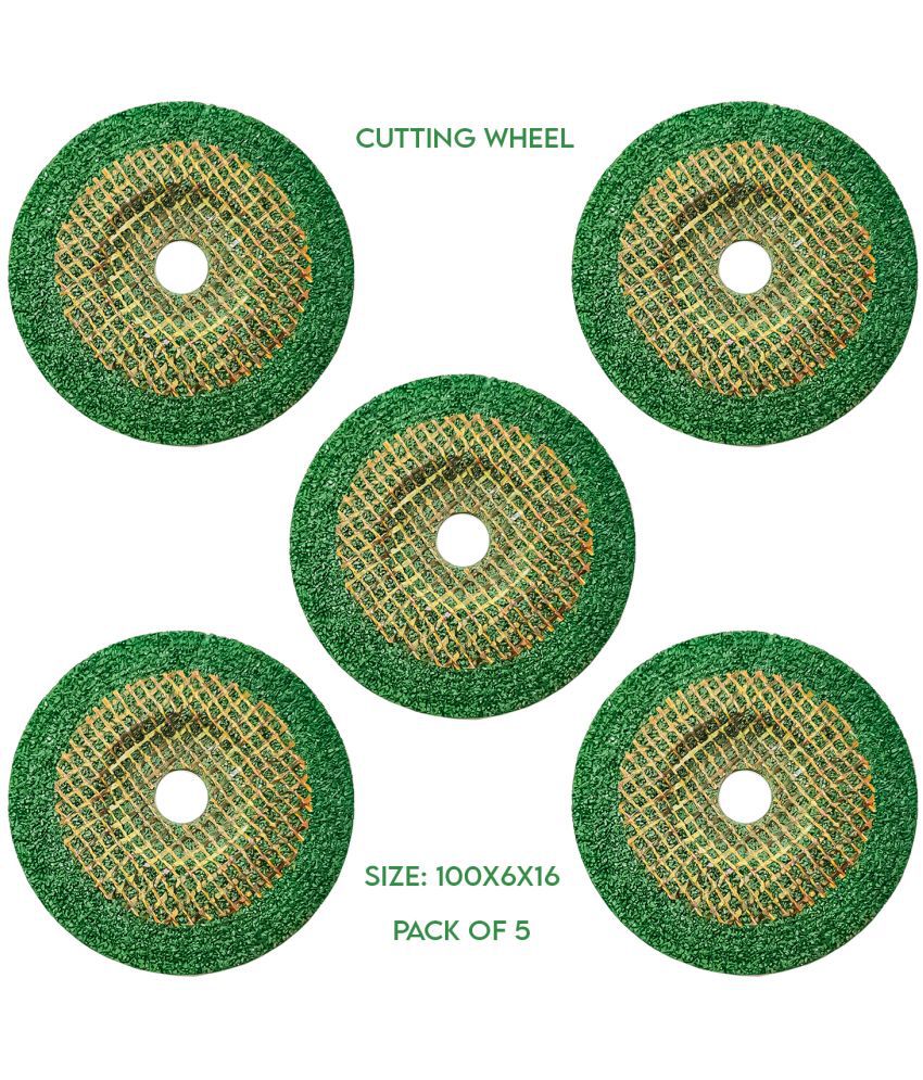     			LXMI 4 Inch Cutting wheel steel or stainless steel 100 X 6 X 16MM Grit WA 36SBF (Pack of 5)