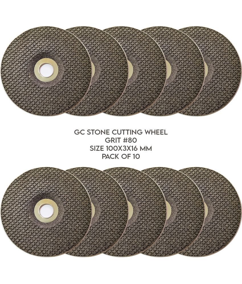     			LXMI 4inch GC Stone Cutting Wheel 100 X 3 X 16mm (Grit 80) (Pack of 10)