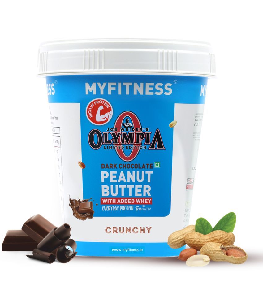     			MYFITNESS High Protein Dark Chocolate Peanut Butter Crunchy 1kg|25g Protein|Tasty Nut Butter Spread