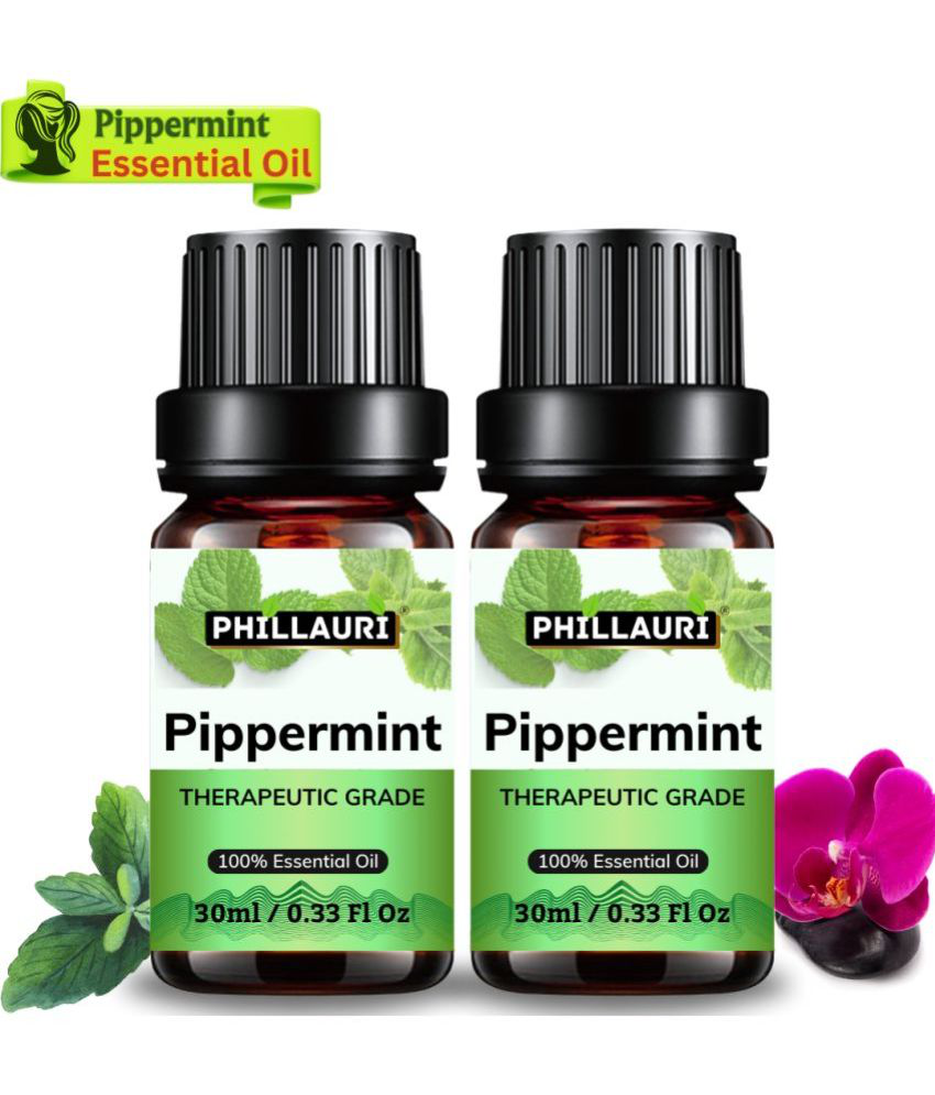    			Phillauri Peppermint Others Essential Oil Floral With Dropper 60 mL ( Pack of 2 )