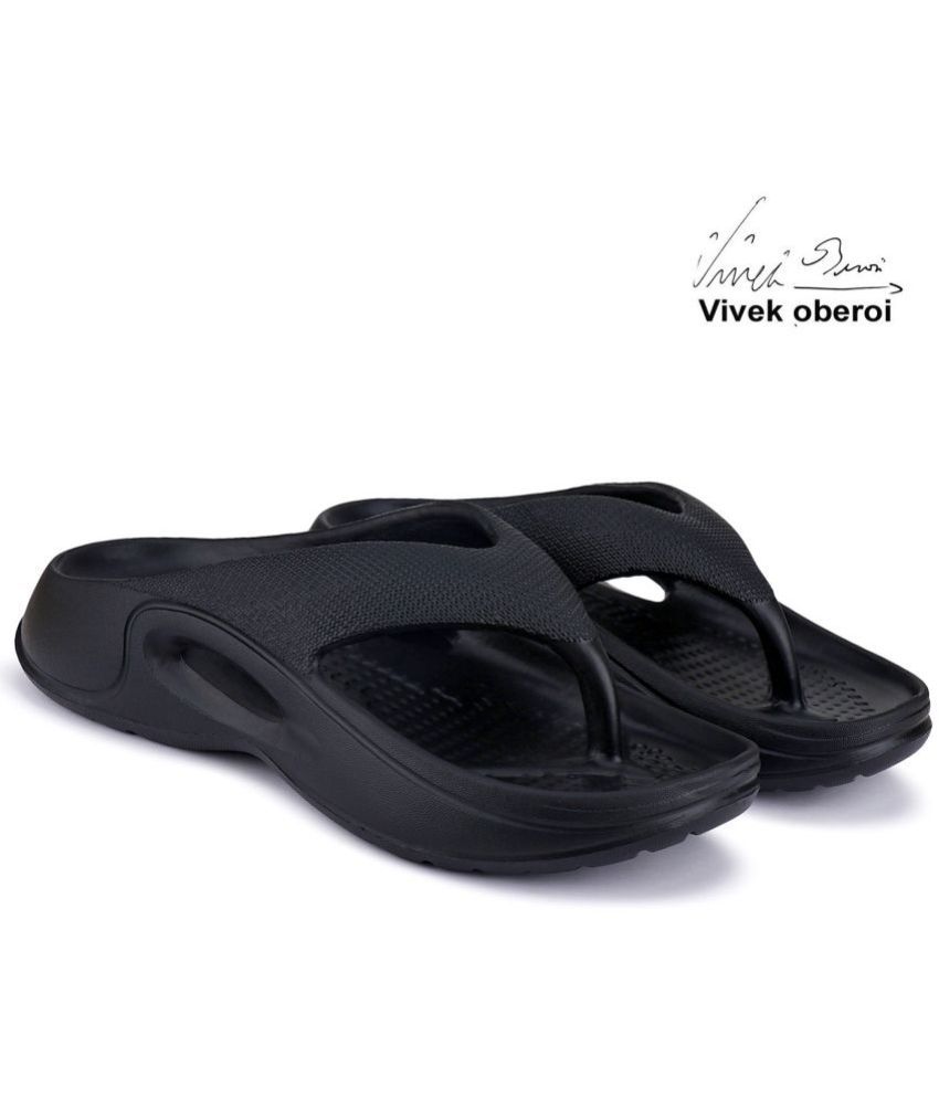     			Bersache - Black Men's Sandals