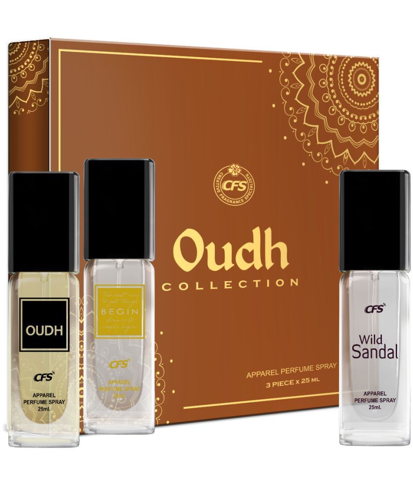     			CFS Oudh Collection Unisex Perfume Gift Set Oudh Black, Begin Gold, Wild Sandal 25ml Each