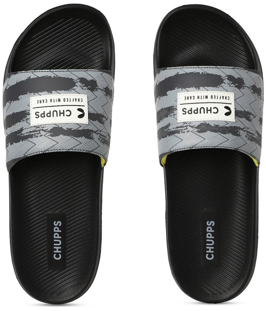     			CHUPPS Black Men's Slide Flip Flop