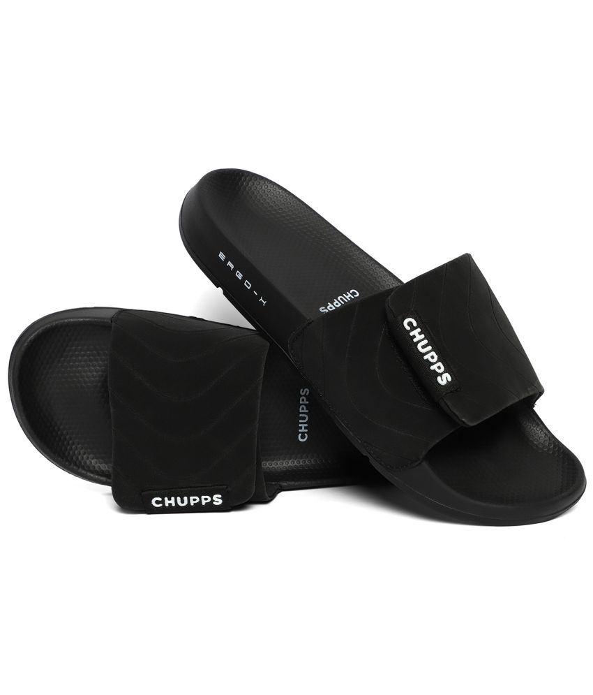     			CHUPPS Black Men's Slide Flip Flop