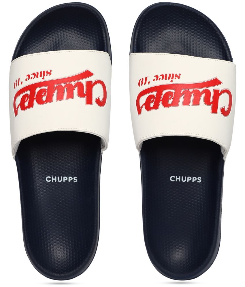     			CHUPPS Navy Men's Slide Flip Flop