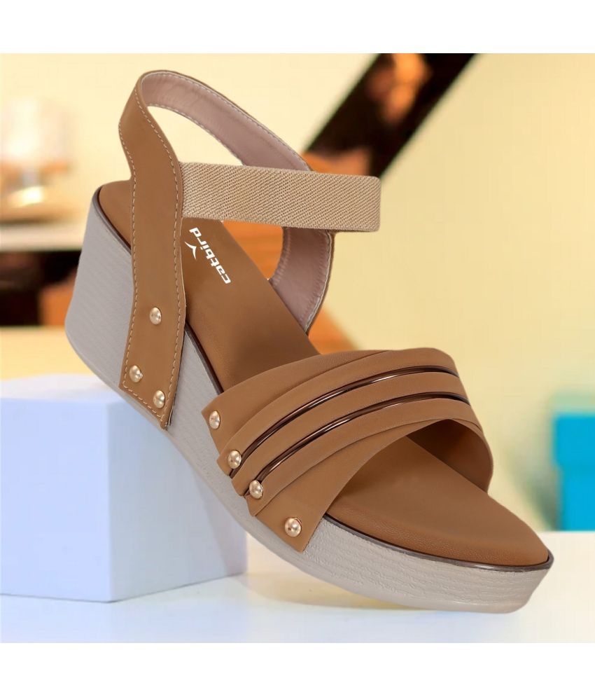     			Catbird Tan Women's Sandal Heels