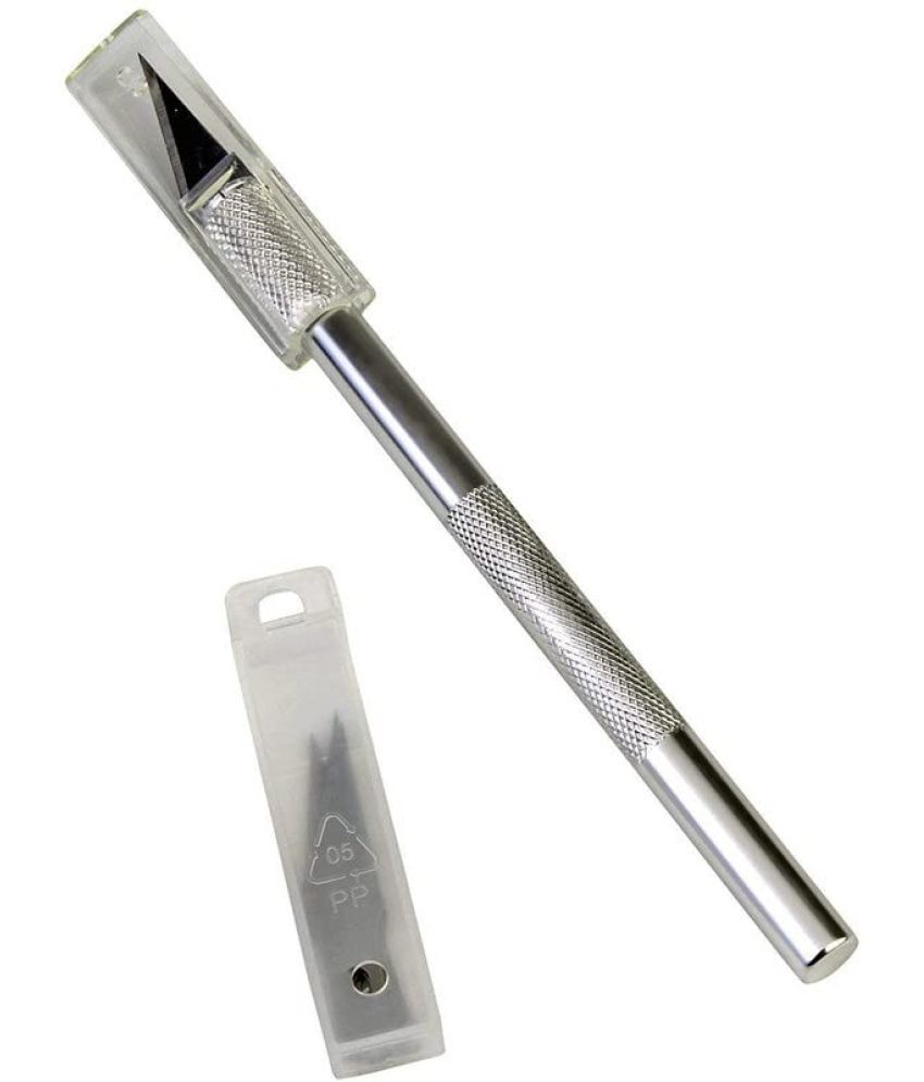     			ECLET Detail Pen Knife with 5 Interchangeable Sharp Blades for Carving/Mat Cutting &Paper Cutting (Code 16