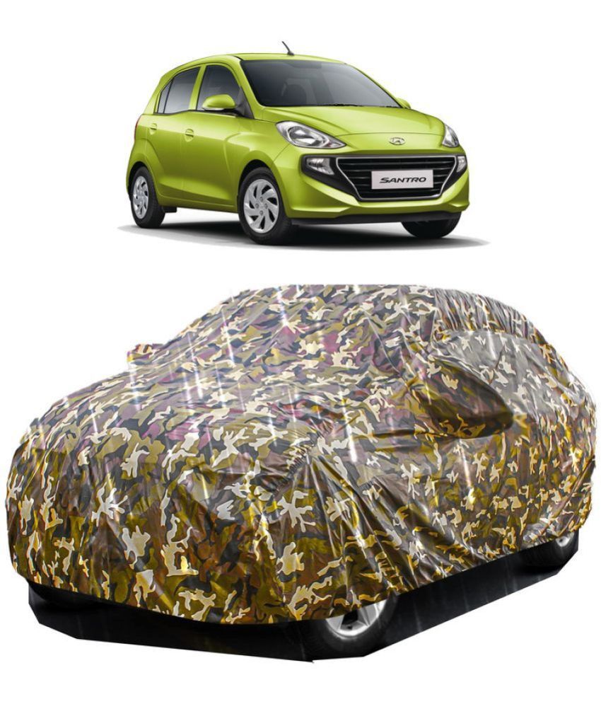     			GOLDKARTZ Car Body Cover for Hyundai Santro With Mirror Pocket ( Pack of 1 ) , Multicolour