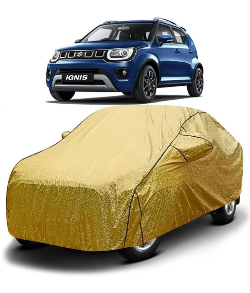    			GOLDKARTZ Car Body Cover for Maruti Suzuki Ignis With Mirror Pocket ( Pack of 1 ) , Golden