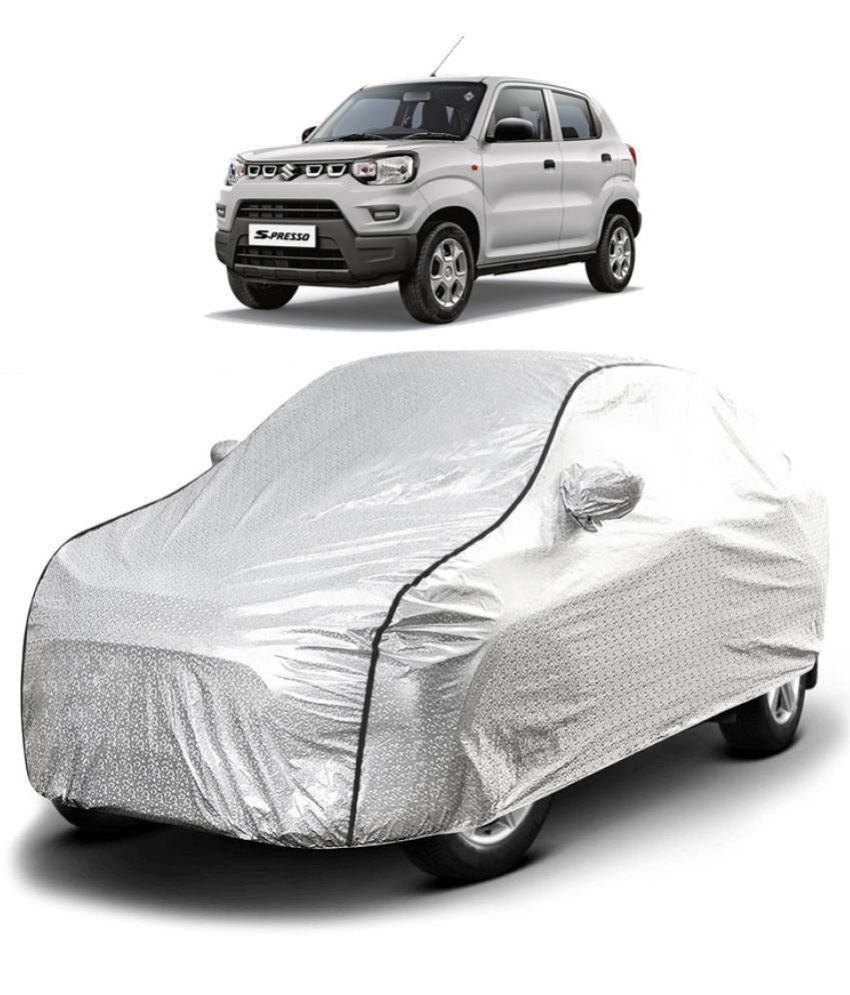     			GOLDKARTZ Car Body Cover for Maruti Suzuki All Car Models With Mirror Pocket ( Pack of 1 ) , Silver