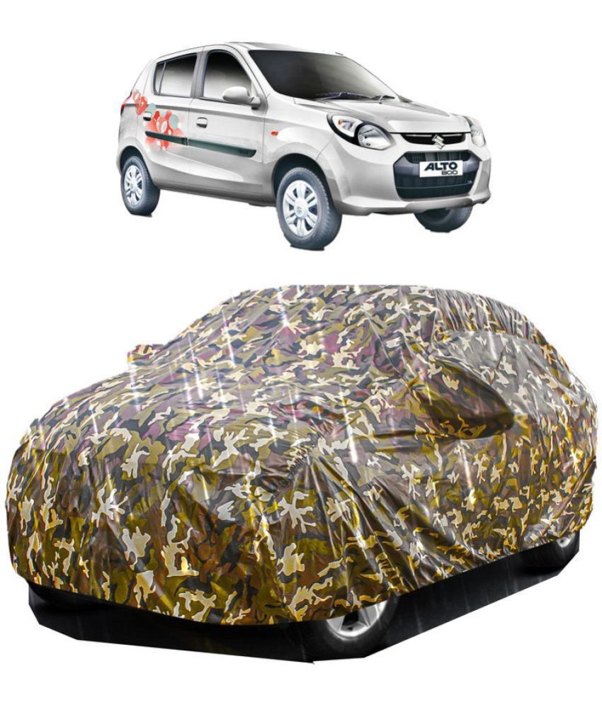     			GOLDKARTZ Car Body Cover for Maruti Suzuki Alto 800 With Mirror Pocket ( Pack of 1 ) , Multicolour