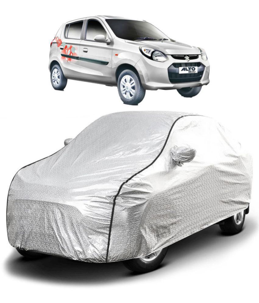     			GOLDKARTZ Car Body Cover for Maruti Suzuki Alto 800 With Mirror Pocket ( Pack of 1 ) , Silver