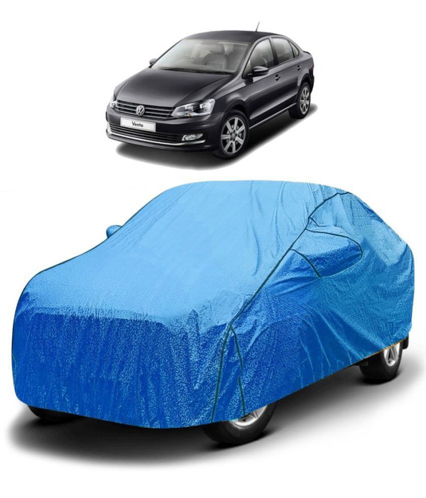     			GOLDKARTZ Car Body Cover for Volkswagen Vento With Mirror Pocket ( Pack of 1 ) , Blue