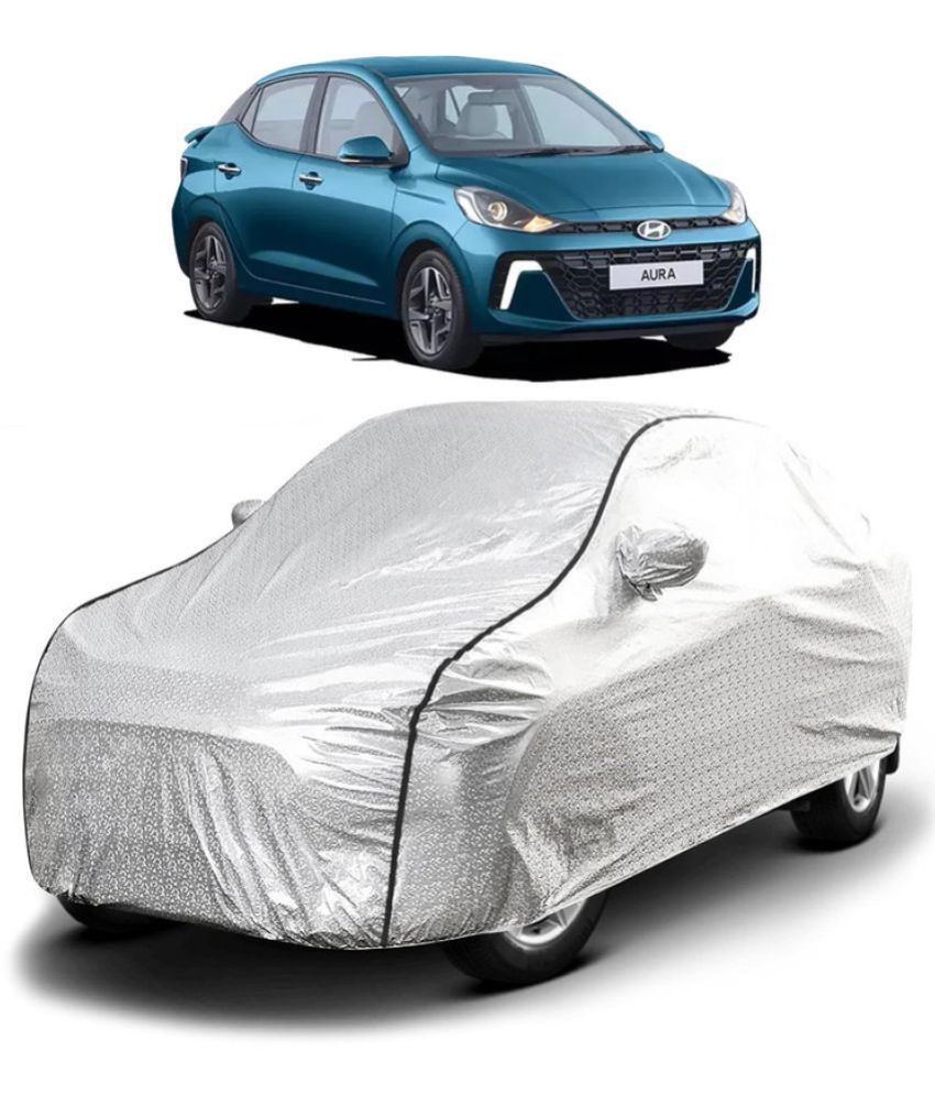     			GOLDKARTZ Car Body Cover for Hyundai All Car Models With Mirror Pocket ( Pack of 1 ) , Silver