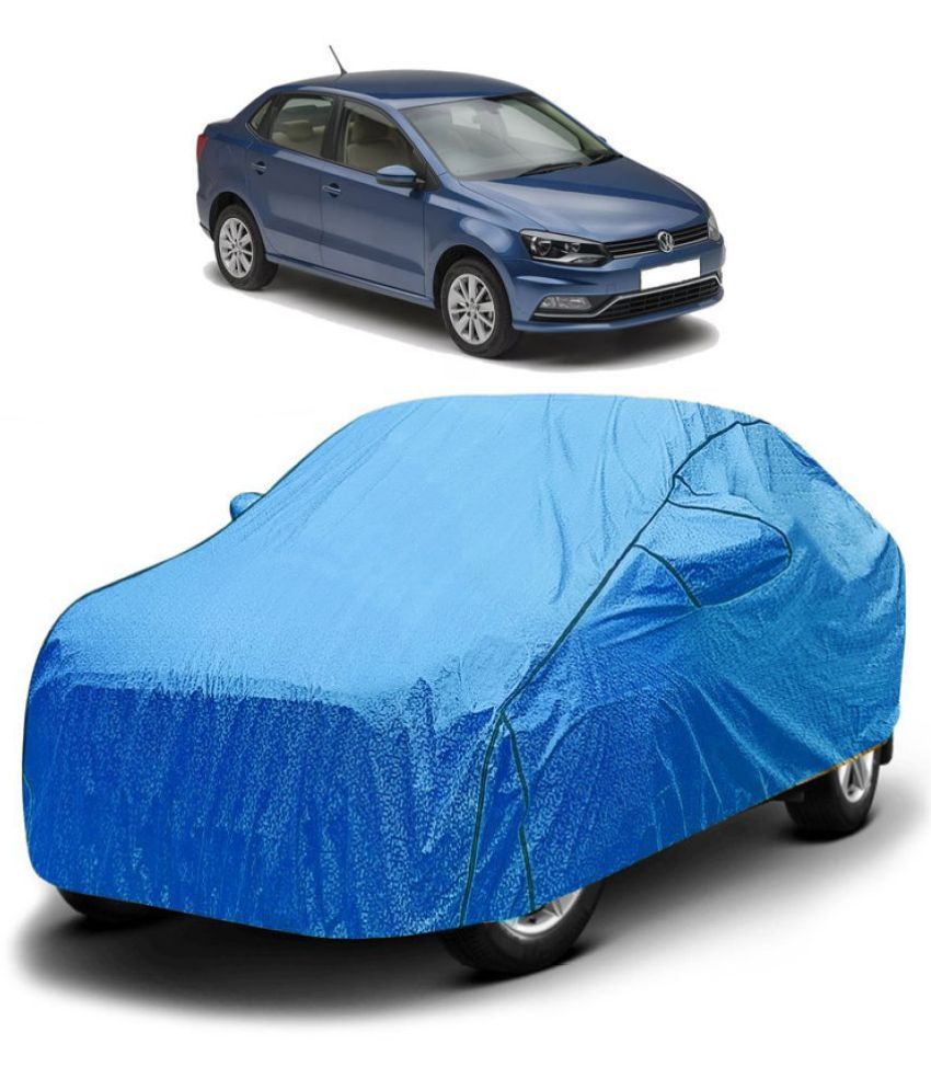     			GOLDKARTZ Car Body Cover for Volkswagen Ameo With Mirror Pocket ( Pack of 1 ) , Blue