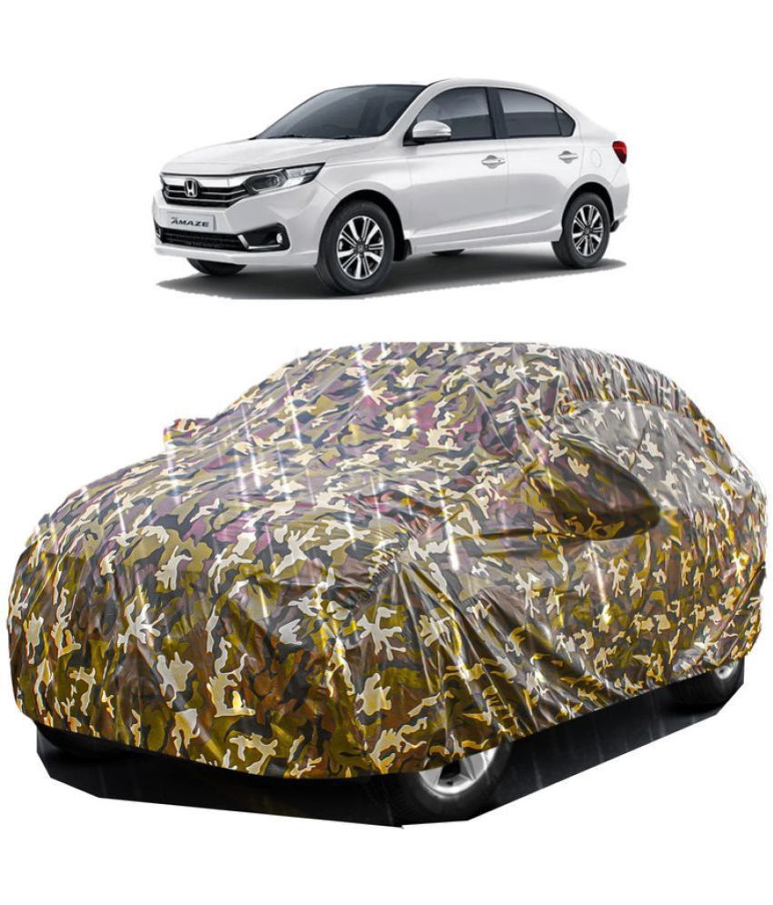     			GOLDKARTZ Car Body Cover for Honda Amaze With Mirror Pocket ( Pack of 1 ) , Multicolour