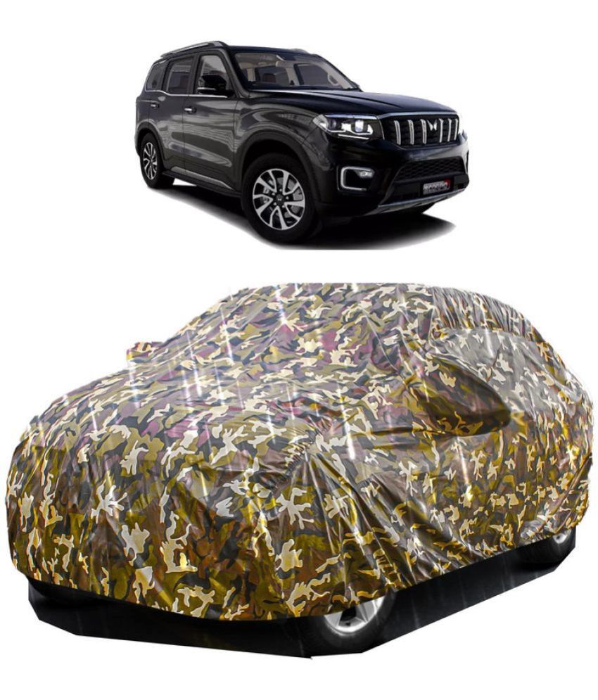     			GOLDKARTZ Car Body Cover for Mahindra Scorpio With Mirror Pocket ( Pack of 1 ) , Multicolour