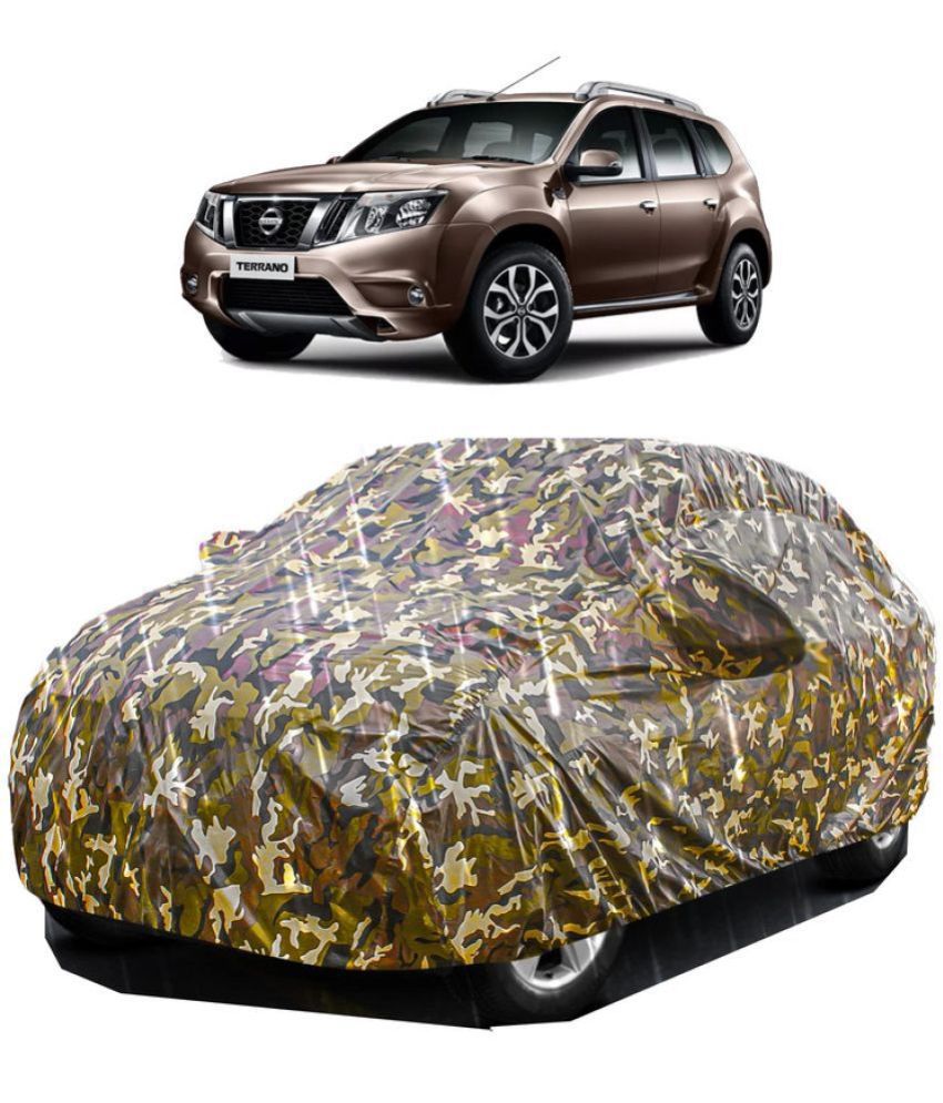     			GOLDKARTZ Car Body Cover for Nissan Terrano With Mirror Pocket ( Pack of 1 ) , Multicolour