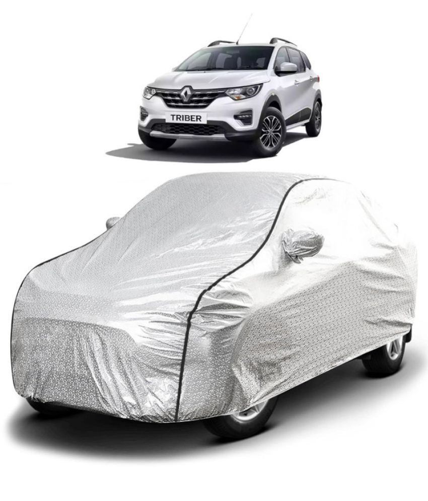     			GOLDKARTZ Car Body Cover for Renault All Car Models With Mirror Pocket ( Pack of 1 ) , Silver