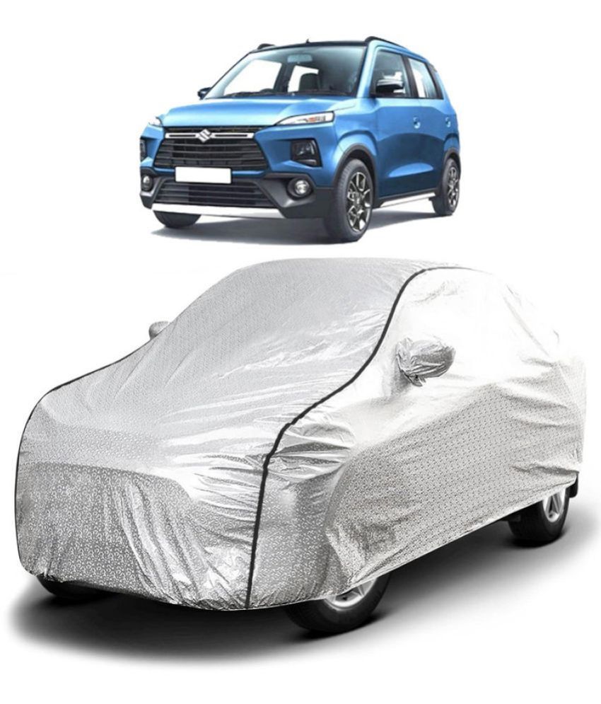     			GOLDKARTZ Car Body Cover for Maruti Suzuki All Car Models With Mirror Pocket ( Pack of 1 ) , Silver