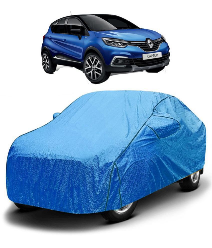     			GOLDKARTZ Car Body Cover for Renault All Car Models With Mirror Pocket ( Pack of 1 ) , Blue