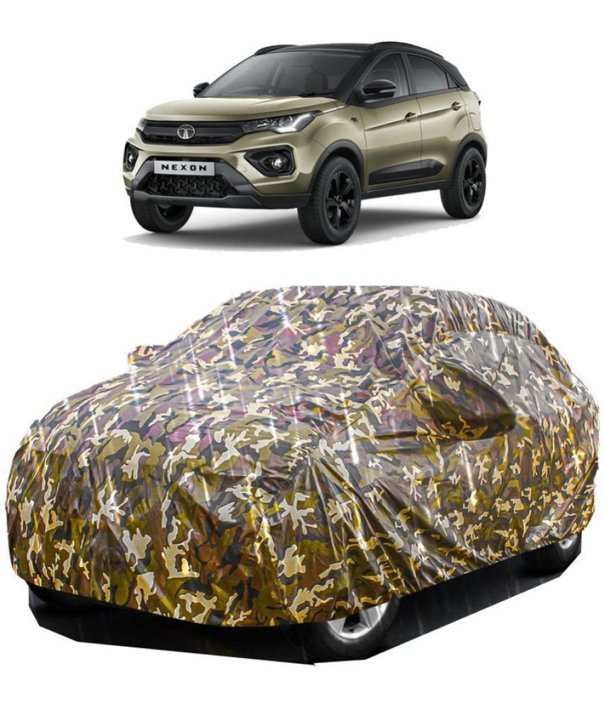     			GOLDKARTZ Car Body Cover for Tata Nexon With Mirror Pocket ( Pack of 1 ) , Multicolour