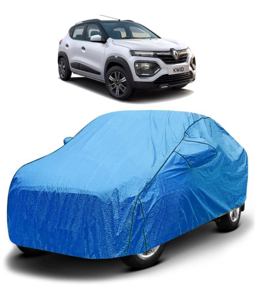     			GOLDKARTZ Car Body Cover for Renault Kwid With Mirror Pocket ( Pack of 1 ) , Blue