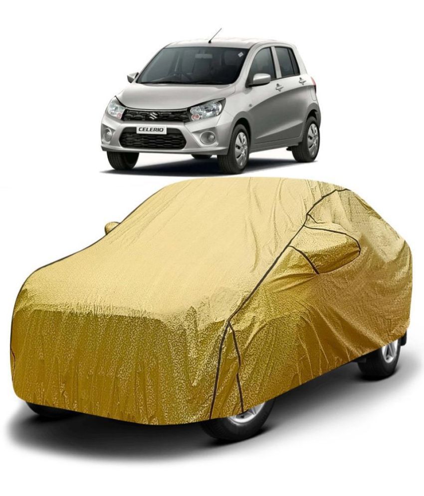     			GOLDKARTZ Car Body Cover for Maruti Suzuki Celerio With Mirror Pocket ( Pack of 1 ) , Golden