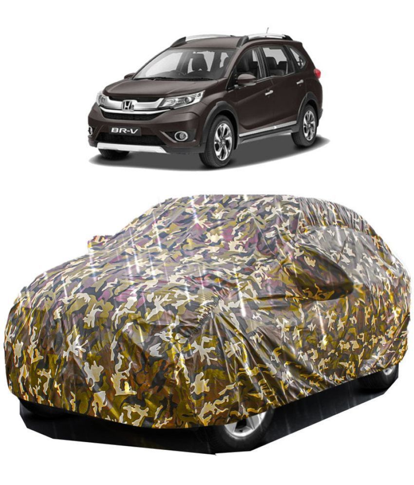     			GOLDKARTZ Car Body Cover for Honda BRV With Mirror Pocket ( Pack of 1 ) , Multicolour