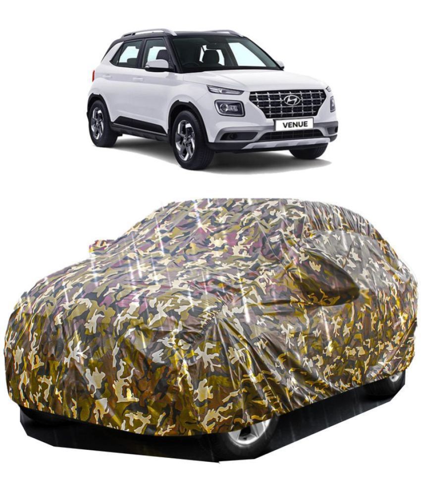     			GOLDKARTZ Car Body Cover for Hyundai All Car Models With Mirror Pocket ( Pack of 1 ) , Multicolour