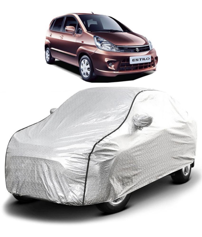     			GOLDKARTZ Car Body Cover for Maruti Suzuki Zen With Mirror Pocket ( Pack of 1 ) , Silver