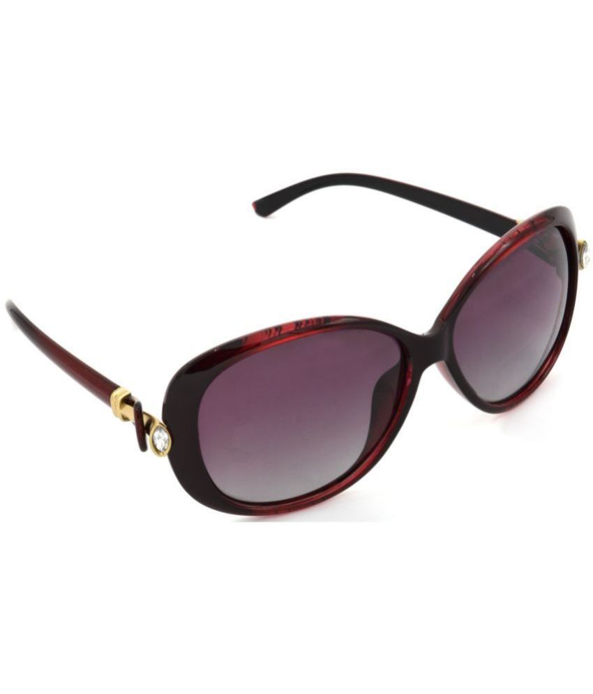     			Hrinkar Red Oversized Sunglasses ( Pack of 1 )