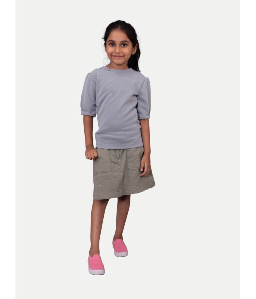     			Radprix - Green Cotton Girls A-Line Skirt ( Pack of 1 )