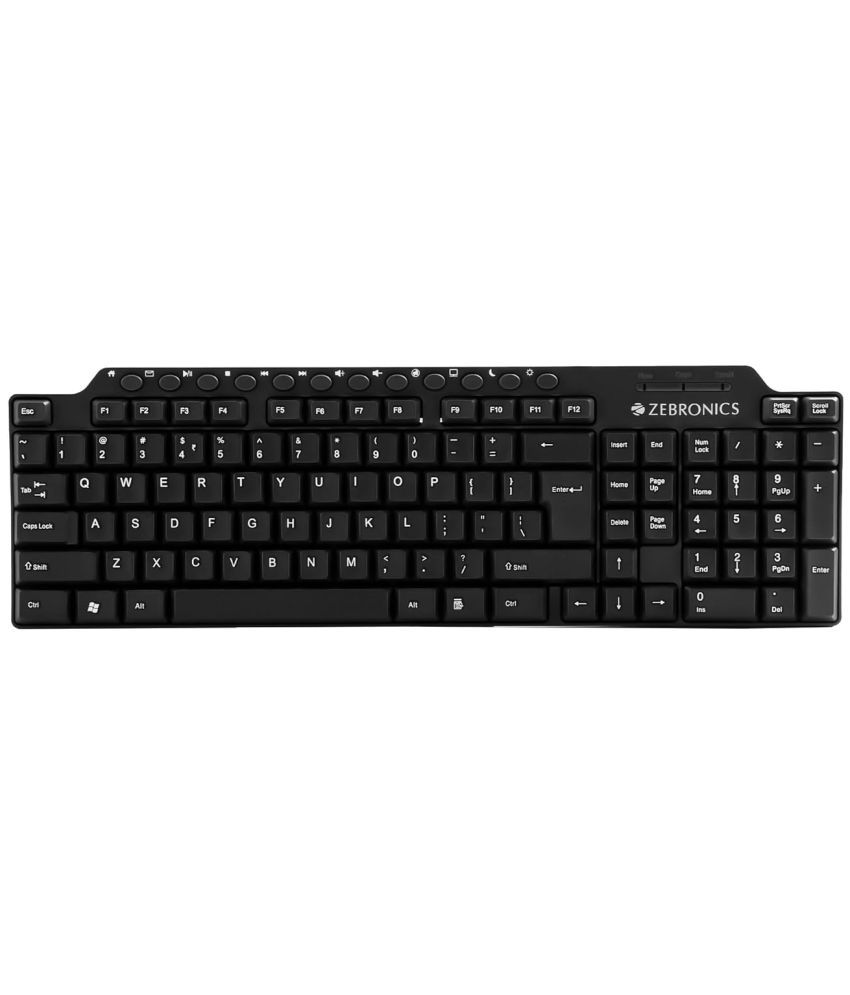     			Zebronics Black USB Wired Desktop Keyboard