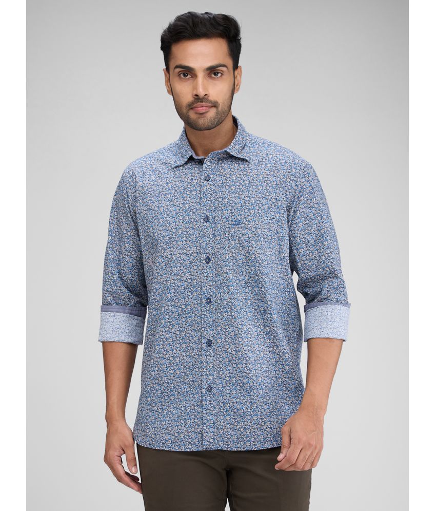     			Colorplus 100% Cotton Regular Fit Printed Full Sleeves Men's Casual Shirt - Blue ( Pack of 1 )