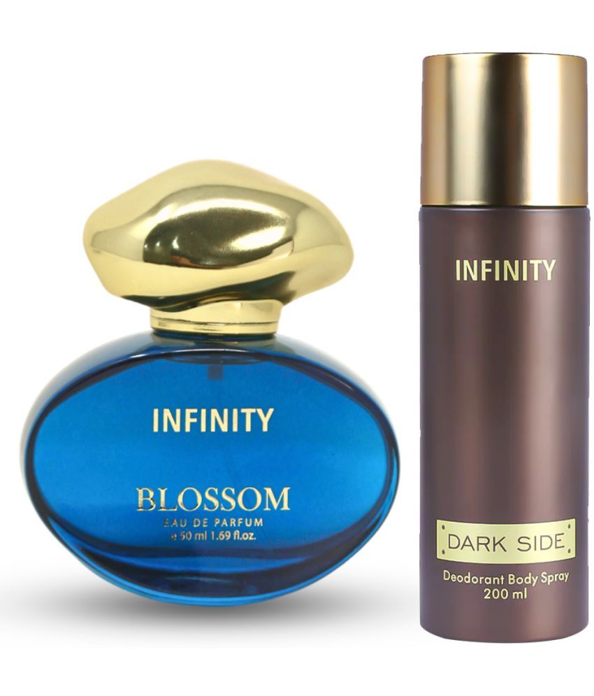     			Infinity Blossom 50ML EDP Long Lasting Perfume & Dark Side 200ML Deodorant Body Spray Gift Set Pack of 2