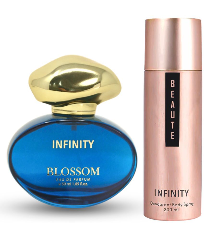     			Infinity Blossom 50ML EDP Long Lasting Perfume & Beaute 200ML Deodorant Body Spray Gift Set Pack of 2