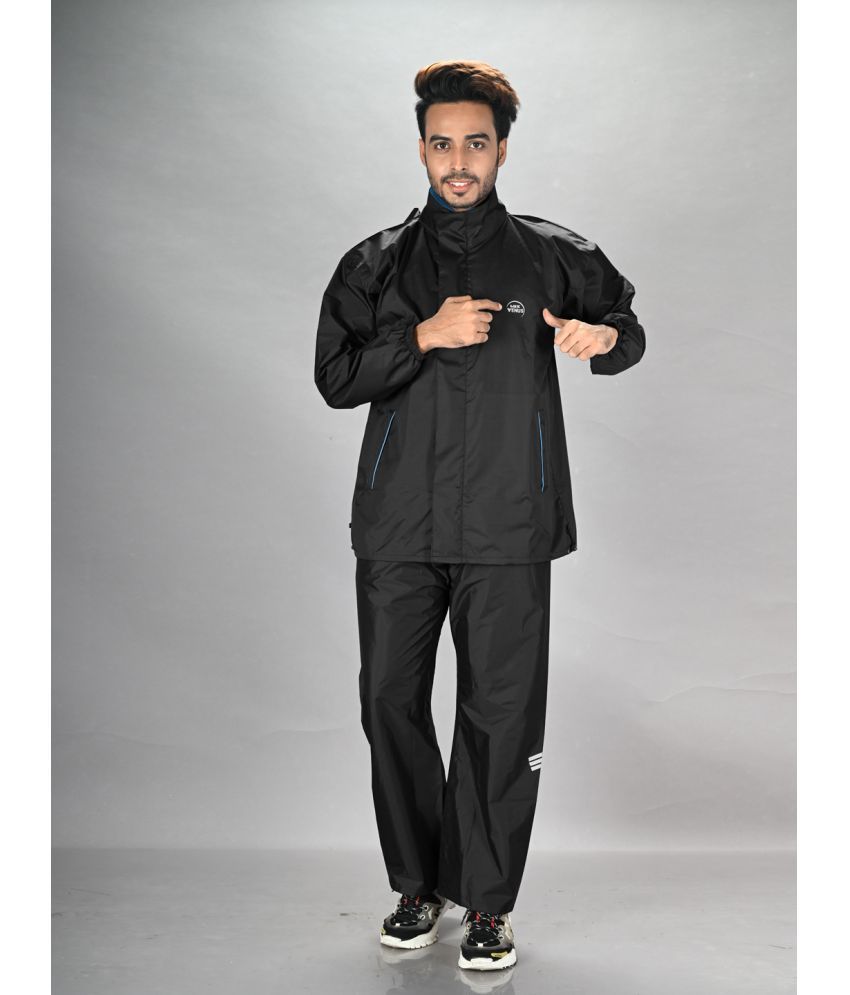     			lux venus Black PVC Men's Rain Suit ( Pack of 1 )