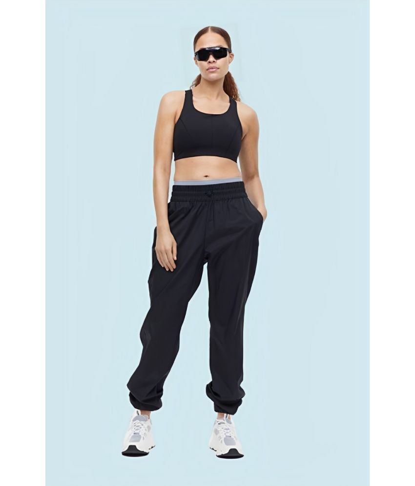     			AKTIF Black Lycra Loose Women's Joggers ( Pack of 1 )