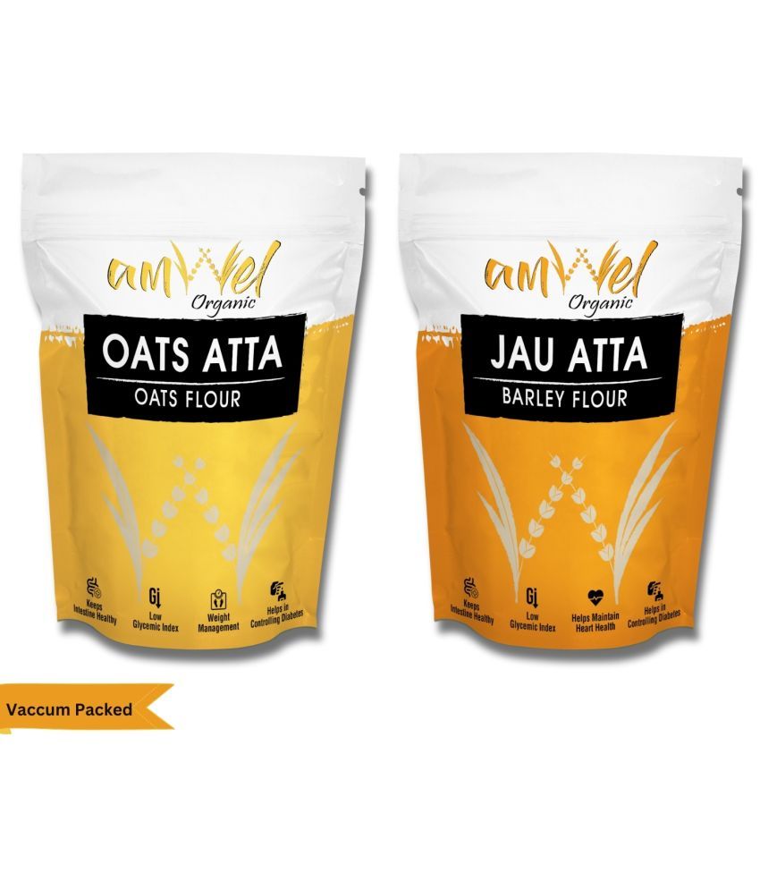     			Amwel Oats Atta 450g + Jau Atta 450g 900 gm Pack of 2