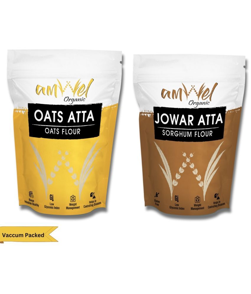     			Amwel Oats Atta 450g + Jowar Atta 450g 900 gm Pack of 2