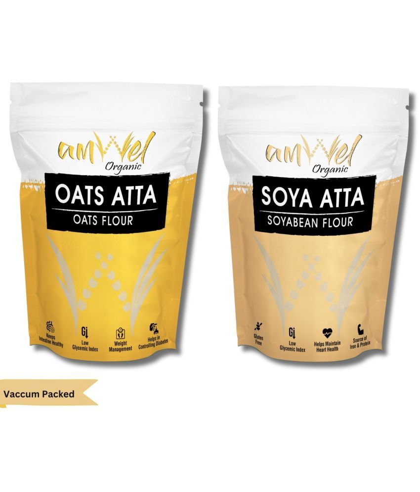     			Amwel Oats Atta 450g + Soya Atta 450g 900 gm Pack of 2