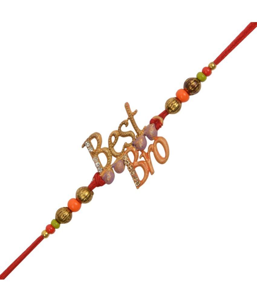     			Arendelle Kid's Rakhi Red Raksha Bandhan 2024 Pack of 1