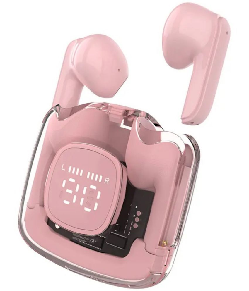     			COREGENIX F11 Bluetooth True Wireless (TWS) In Ear 25 Hours Playback Powerfull bass,Noise isolation IPX4(Splash & Sweat Proof) Pink